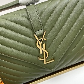 #Monogram college# Зеленый/золотая застежка_24 см Классическая су