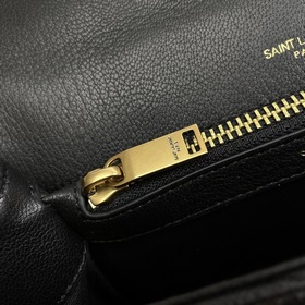 #Monogram college# Черный/золотая застежка_24 см Классическая сум