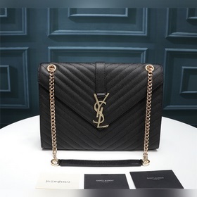 Классическая сумка SAINT LAURENT MONOGRAMME с шариковым узором из
