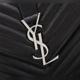 Классическая сумка SAINT LAURENT MONOGRAMME с шариковым узором из