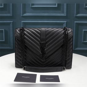 Классическая сумка SAINT LAURENT MONOGRAMME с шариковым узором из