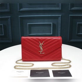 YSL суперпрактичная маленькая сумка из телячьей кожи цвета «икры»