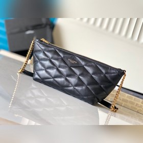 Новая модель сумки-пельмениз овечьей кожи от YSL 2024 Сумка через