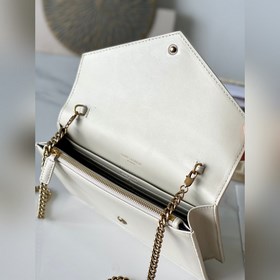 Кошелек LECASSANDRE с цепочкой Импортный кошелек из кожи ягненка 