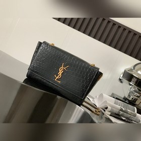 Маленькая сумка с двумя карманами Двусторонняя замша и узор «крок