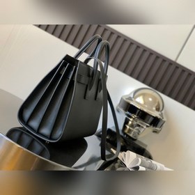 【сумка sac de jour】 Черный, гладкий, 32 см (без упаковки) Классич