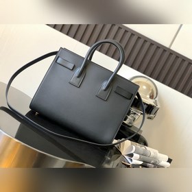 【сумка sac de jour】 Черный, гладкий, 32 см (без упаковки) Классич