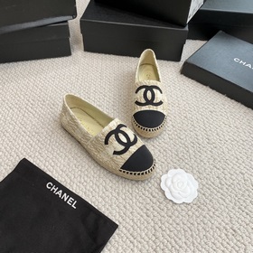 Chanel классические рыбацкие туфли в полной коллекции цвета хаки!
