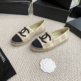 Chanel классические рыбацкие туфли в полной коллекции цвета хаки!