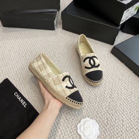 Chanel классические рыбацкие туфли в полной коллекции цвета хаки!
