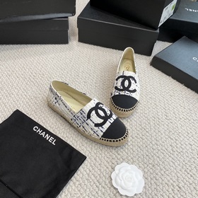 Chanel классические рыбацкие туфли в полной коллекции цвета хаки!