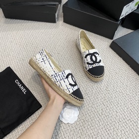 Chanel классические рыбацкие туфли в полной коллекции цвета хаки!