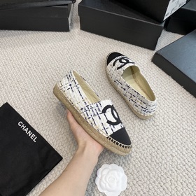 Chanel классические рыбацкие туфли в полной коллекции цвета хаки!