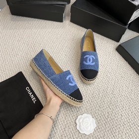 Chanel классические рыбацкие туфли в полной коллекции цвета хаки!