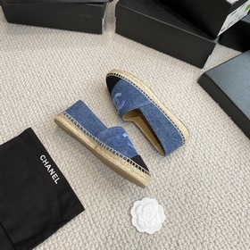 Chanel классические рыбацкие туфли в полной коллекции цвета хаки!