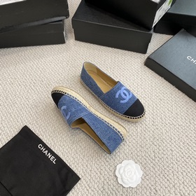 Chanel классические рыбацкие туфли в полной коллекции цвета хаки!