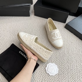 Chanel классические рыбацкие туфли в полной коллекции цвета хаки!