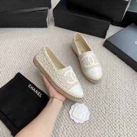 Chanel классические рыбацкие туфли в полной коллекции цвета хаки!