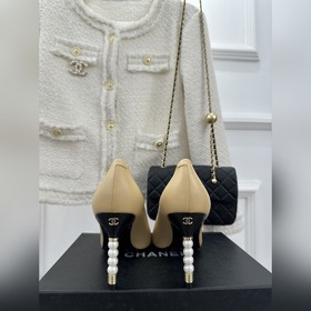 Четыре жемчужных туфли CHANEL 23ss весенняя новинка Сексуальные т