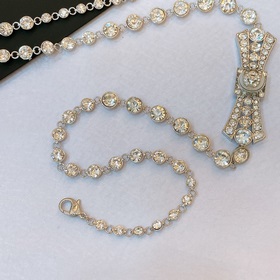 chanel 23 латунь, стразы искусственные жемчужины, серебро, хруста