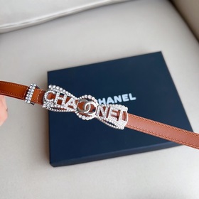 chanel 23 cc стразы из искусственного алмаза, серебристый металл