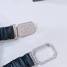 chanel 23s c стразы, квадратная застежка с логотипом, телячья кож