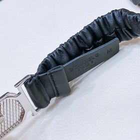 chanel 23s c стразы, квадратная застежка с логотипом, телячья кож