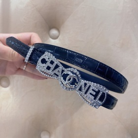 chanel 23 cc стразы из кожи теленка, серебристый металл, ремень 