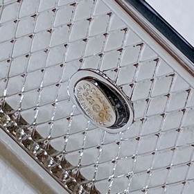 chanel 23s c стразы, квадратная застежка с логотипом, телячья кож