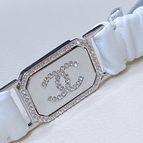 chanel 23s c стразы, квадратная застежка с логотипом, телячья кож