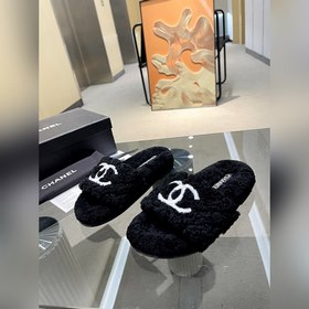 Chanel Новейшие шерстяные тапочкиз серии «Маленький Шанель»... П