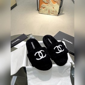 Chanel Новейшие шерстяные тапочкиз серии «Маленький Шанель»... П