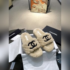 Chanel Новейшие шерстяные тапочкиз серии «Маленький Шанель»... П