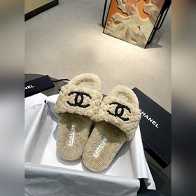 Chanel Новейшие шерстяные тапочкиз серии «Маленький Шанель»... П