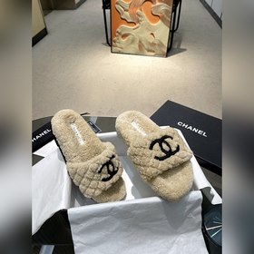 Chanel Новейшие шерстяные тапочкиз серии «Маленький Шанель»... П