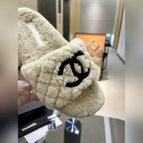 Chanel Новейшие шерстяные тапочкиз серии «Маленький Шанель»... П
