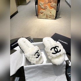 Chanel Новейшие шерстяные тапочкиз серии «Маленький Шанель»... П
