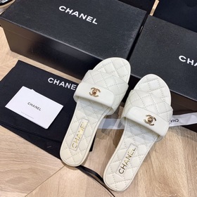 Chanel 2024 ромбовидные тапочки Фотографии деталей товара, приобр
