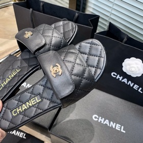 Chanel 2024 ромбовидные тапочки Фотографии деталей товара, приобр