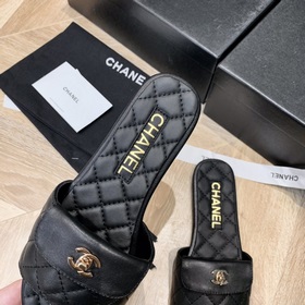Chanel 2024 ромбовидные тапочки Фотографии деталей товара, приобр