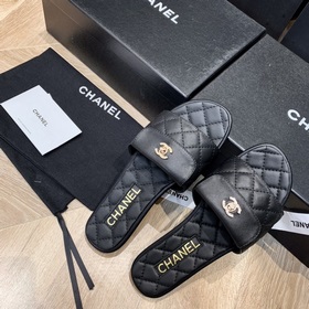 Chanel 2024 ромбовидные тапочки Фотографии деталей товара, приобр