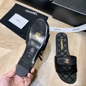 Chanel 2024 ромбовидные тапочки Фотографии деталей товара, приобр