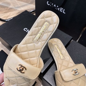 Chanel 2024 ромбовидные тапочки Фотографии деталей товара, приобр