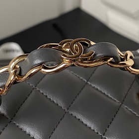 Chanel 23K цепочка ручка коробка сумка A2199 светло-золотая ручка