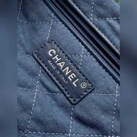 Новейшая сумка CHANEL 22 из денима Джинсовая ткань, сочетающаяся 
