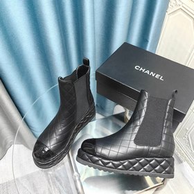 Высокое качество. CHANEL/Шанель, новая модель ботинок на осень-зи
