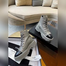 Chanel 23b осенне-зимние туфли на толстой подошве с двойным C-обр
