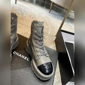 Chanel 23b осенне-зимние туфли на толстой подошве с двойным C-обр