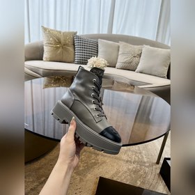 Chanel 23b осенне-зимние туфли на толстой подошве с двойным C-обр