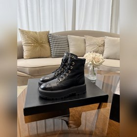 Chanel 23b осенне-зимние туфли на толстой подошве с двойным C-обр
